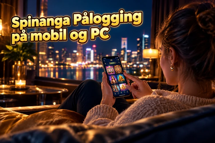 Spinanga Pålogging på mobil og PC